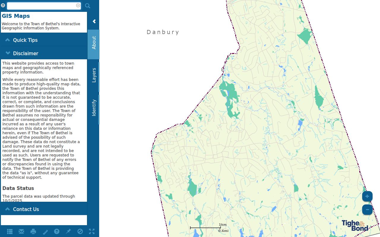 Bethel residents directory GIS parcel viewer