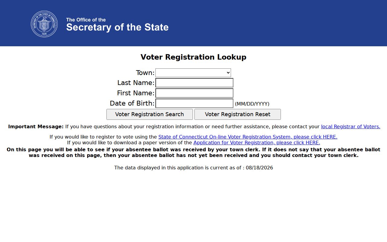 Bethel residents directory official voter lookup